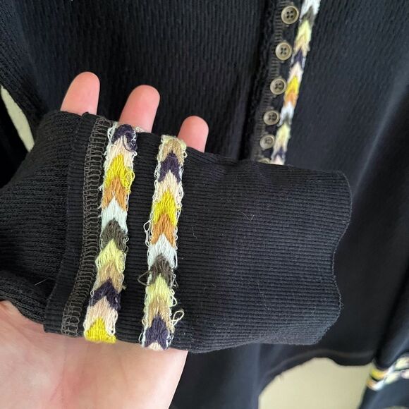 We the free free people top with buttons and decorative braided detail. - Picture 3 of 7